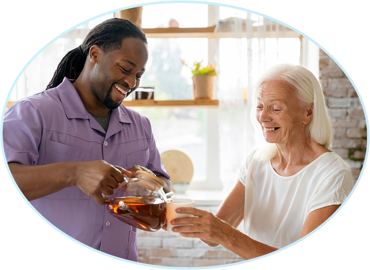 Assisted living care professional